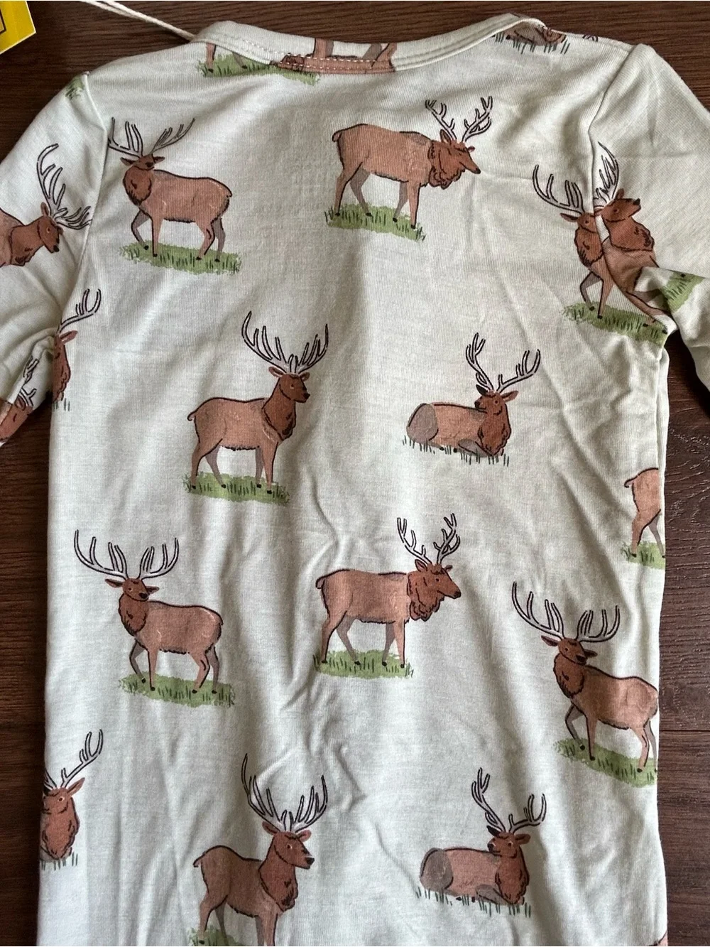 Angel Dear Moose Bamboo Footie 3-6m